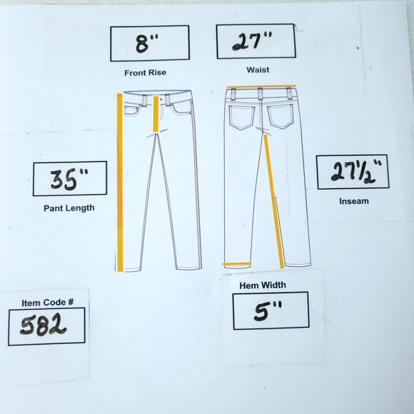 Judy Blue Skinny Casual Button Zip Medium Wash Denim Jeans Womens Size 5/27 Blue - Picture 9 of 9